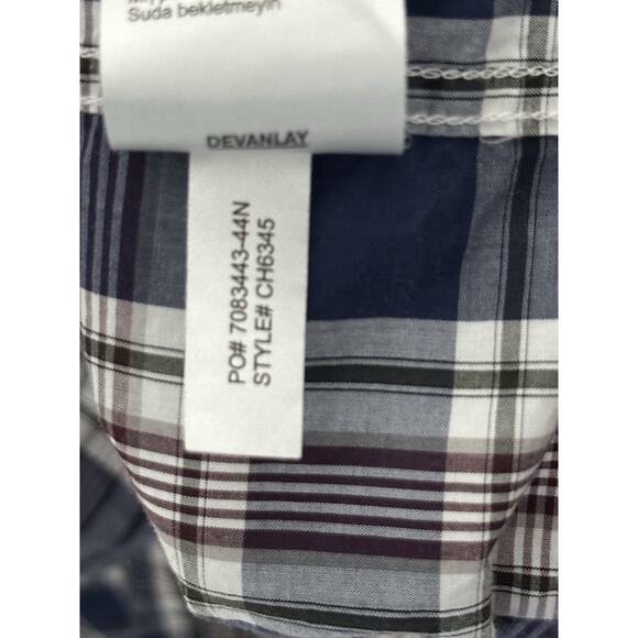 Lacoste Mens Size 44 Multicolor Plaid Button Down Shirt Preppy Money Golf EUC - Picture 6 of 10